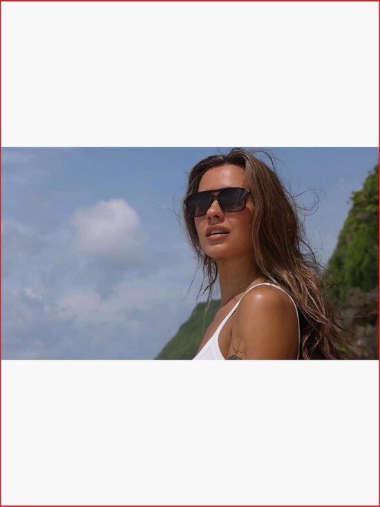 Retro Aviator Sunglasses Square Frame UV Protection Unisex main image 5